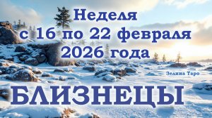 БЛИЗНЕЦЫ | ТАРО прогноз на неделю с 16 по 22 февраля 2026 года