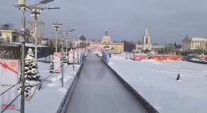 ВДНХ, обзорная прогулка по территории. Волшебство зимы на ВДНХ. Каток на ВДНХ.
