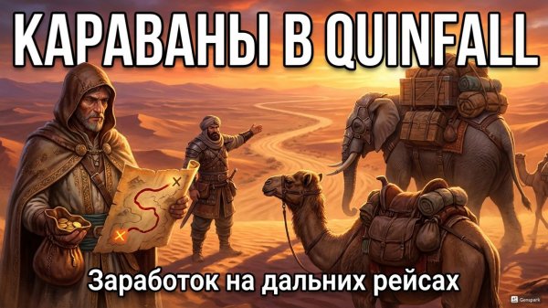 КАК ЗАРАБОТАТЬ НА КАРАВАНАХ? Полный гайд по торговле в The Quinfall — от верблюда до слона.