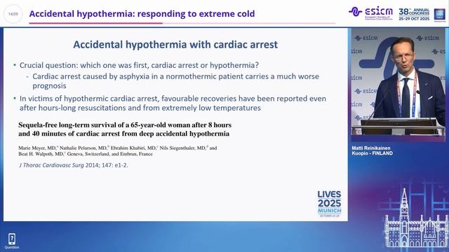 Accidental hypothermia responding to extreme cold Matti Reinikainen смотреть онлайн