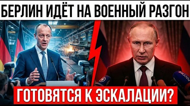 ГЕРМАНИЯ РАЗГОНЯЕТ ВОЕННУЮ ПРОМЫШЛЕННОСТЬ — В ЕВРОПЕ ЖДУТ ЭСКАЛАЦИИ? смотреть онлайн
