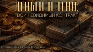 Открытый эфир «Деньги и тени: твой невидимый контракт»