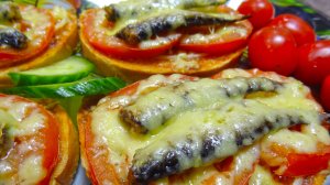 Горячие бутерброды со шпротами! Вкусно и просто! Закуски, рецепты. Праздничный стол!
