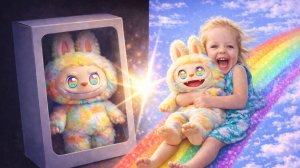 Labubu в POP MART оживают: радуга, цветочки и волшебство 🌸🌈