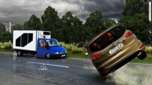 BeamNG Drive - Реалистичные автомобильные аварии / Аварии с опрокидыванием