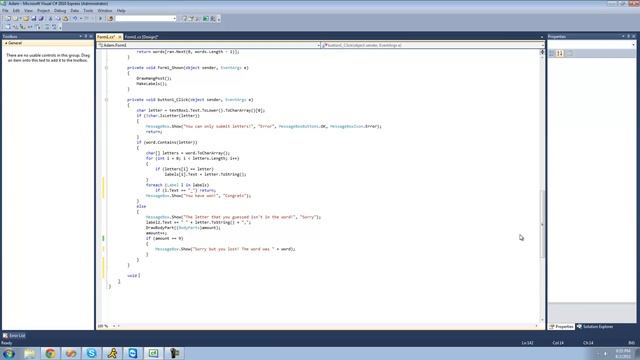 C# Beginners Tutorial - 164 - Project 3 Hang Man, Resetting Game смотреть онлайн