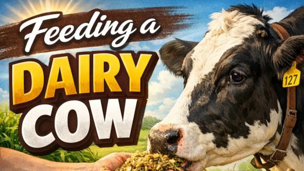 Afternoon Feeding for Dairy Cows