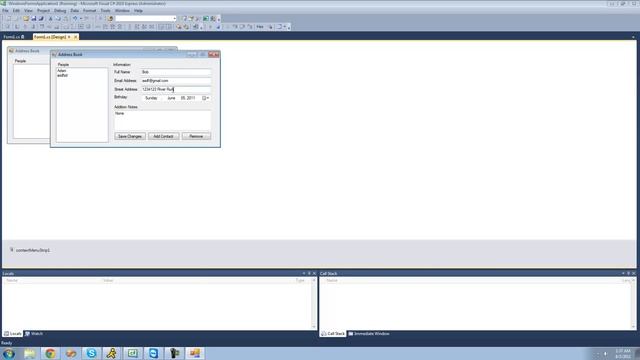 C# Beginners Tutorial - 173 - Project 4 Address Book, Save Changes Button смотреть онлайн