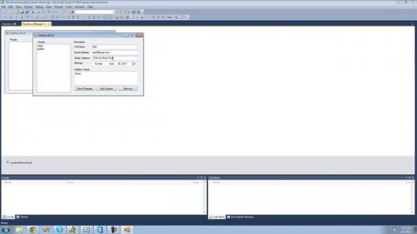 C# Beginners Tutorial - 173 - Project 4 Address Book, Save Changes Button