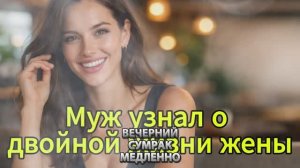 Я ВСЁ ЗНАЮ. КУШАЙ, ТВОЙ УЖИН ОСТЫВАЕТ...Муж узнал о двойной жизни жены
