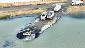 Строительство, высотные съёмки, засыпка дороги