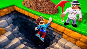 🍿 😰 ДОКОПАЛИСЬ До ЦЕНТРА ЗЕМЛИ в РОБЛОКС! +Фиксплей!