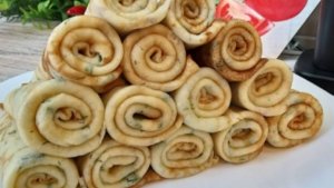 Сырные блины с припеком на Масленицу