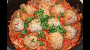 Рисовые Шарики с Овощами. Постное блюдо из риса и овощей