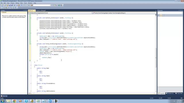 C# Beginners Tutorial - 174 - Project 4 Address Book, Writing to XML File смотреть онлайн