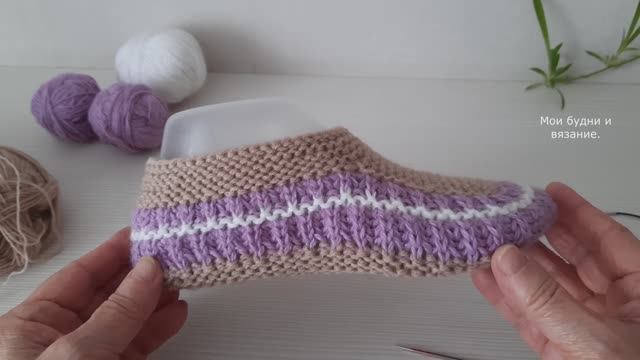 Следочки на двух спицах. Просто и быстро. / МК / смотреть онлайн