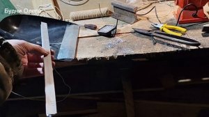 УСИЛИЛ ЖЕСТЬЮ НОВУЮ ЛОПАТУ. РЕМОНТ ПРОЖЕКТОРА НА МОТОСОБАКЕ АЛЬБАТРОС 8Л. 25.01.26