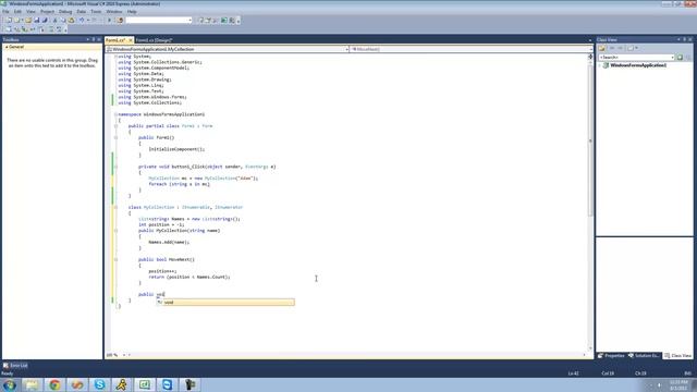 C# Beginners Tutorial - 168 - Make a Class for a Foreach Loop смотреть онлайн