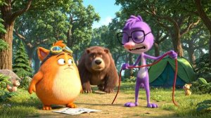 "Поставили палатку. Поймали медведя. Искупались. 🏕️🐻💦"