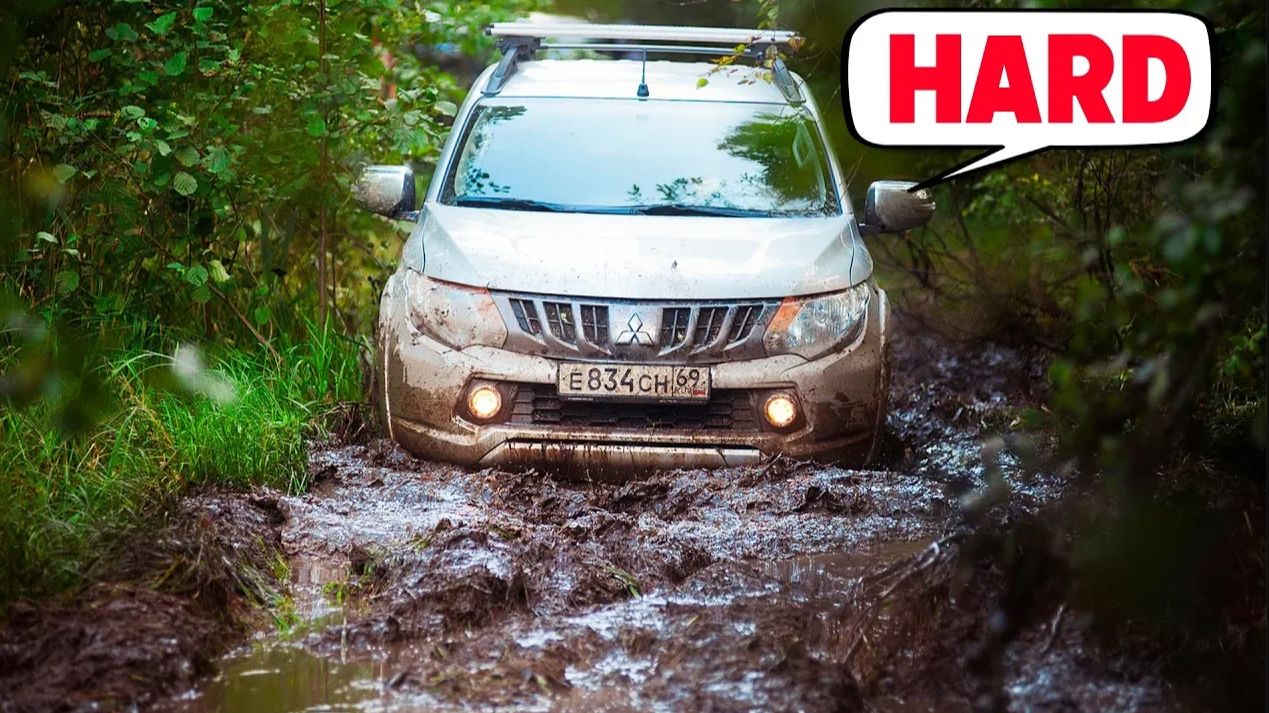 КРУТЫЕ ГОРОДСКИЕ за МОНСТРАМИ в ГРЯЗЬ! Mitsubishi L200, УАЗ Патриот, Нива, Jeep, Бездорожье смотреть онлайн