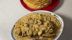 Белорусская МАЧАНКА с блинчиками.