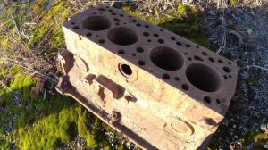 Тащу блок двигателя лебёдкой ,нашёл кпп ЗИЛа