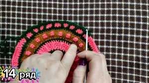 Коврик ″Эхеверия″ 14-15 ряды