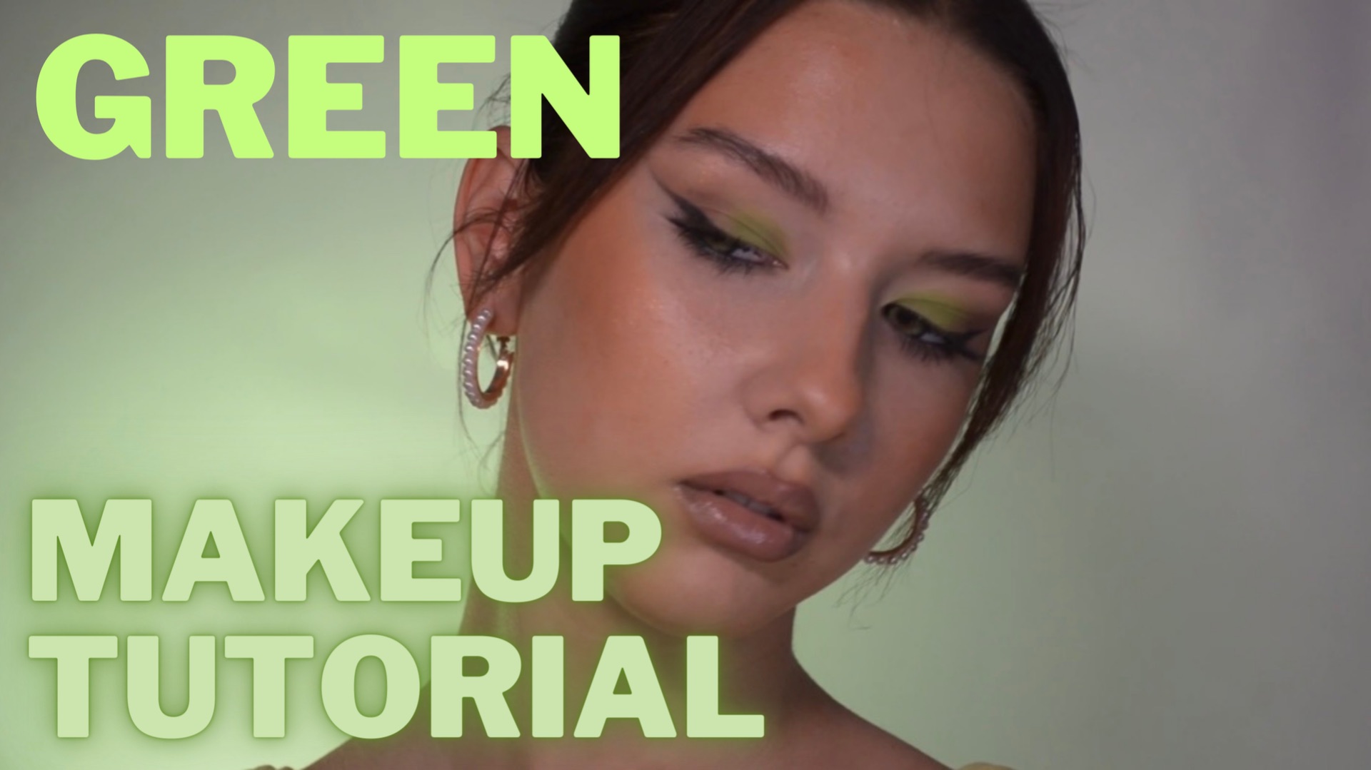 Макияж в зеленом цвете со стрелками 💚 смотреть онлайн