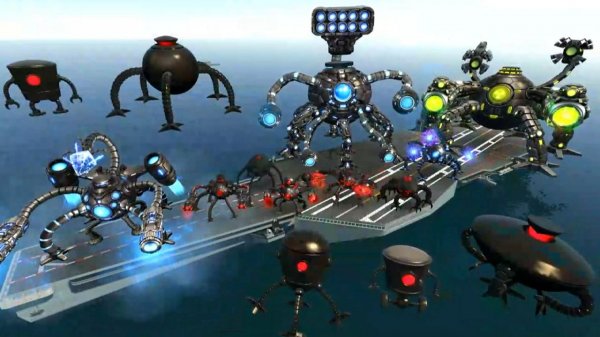 Я Нашел Всю Армию Роботов Омнидроидов На Авианосце