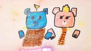 рисунок на день святого Валентина🩷 Лиля с хомяками🐹🐹