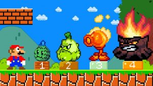 ☘️Марио решил использовать растения из игры Plants vs. Zombies чтобы победить Боузера!