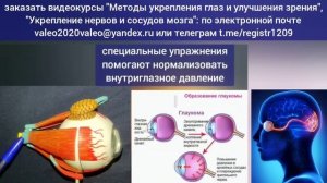Здоровье глаз и мозга зависит от макулы сетчатки и диска зрительного нерва. Упражнения