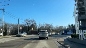 Ялта. Севастопольское шоссе, мимо Н.Ливадии до ост.Нижний Таксопарк. 28.01.2026. Крым. Crimea. Yalta