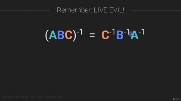 95. Matrix inverse Concept and applications