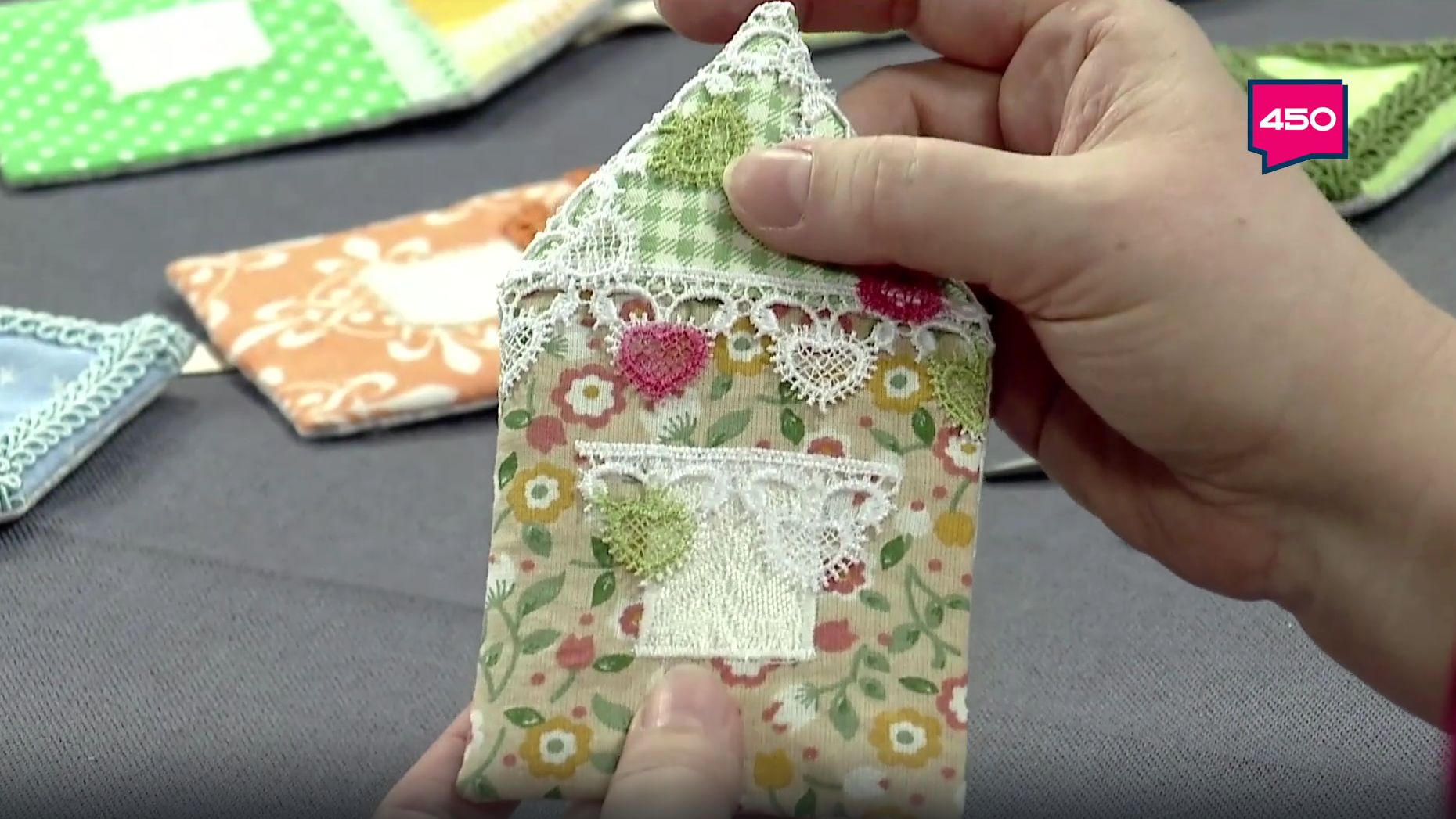 Текстильные домики. Ручная работа