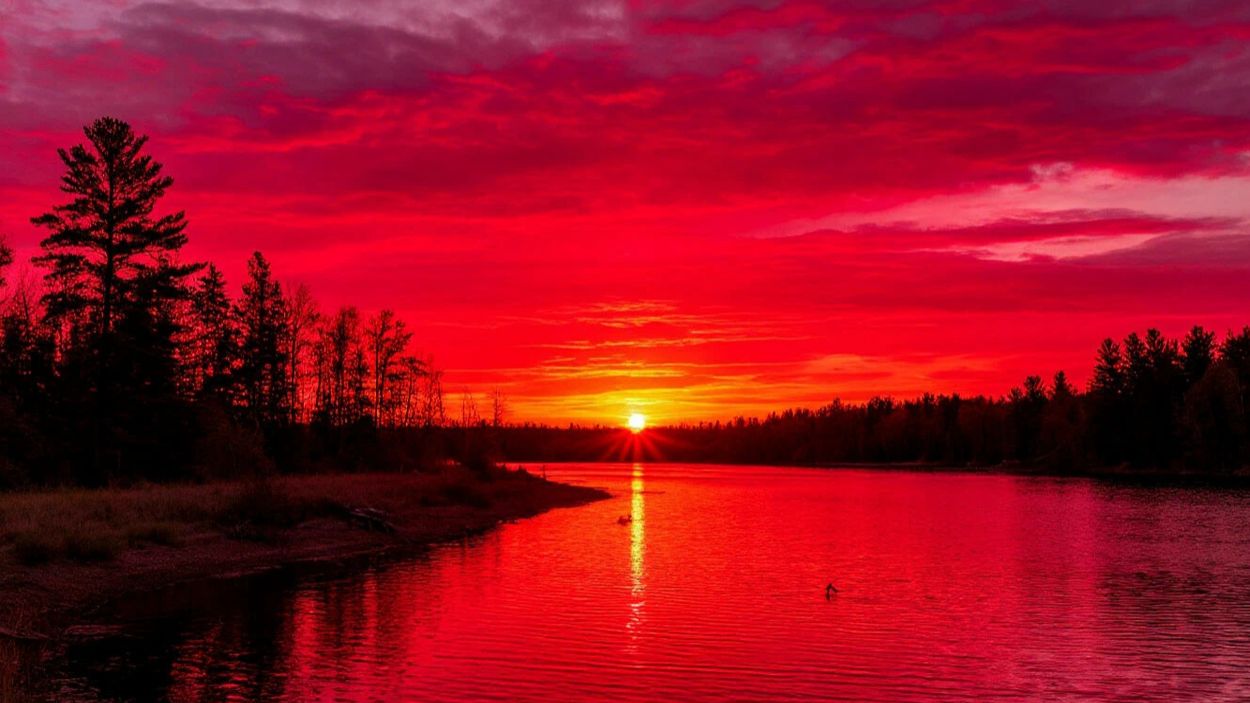 Багряный закат