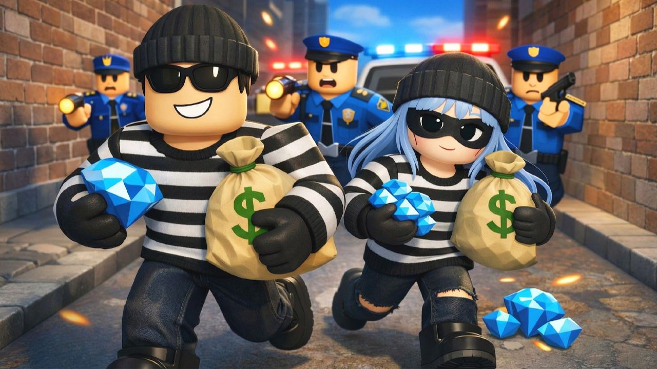 МЫ С НАЙСИКОМ ОГРАБИЛИ ЮВЕЛИРНЫЙ МАГАЗИН НА $1,000,000 В РОБЛОКС ! смотреть онлайн