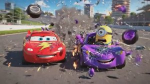 Молния маквин котенок змея Молния Маккуин тачки мультик для детей