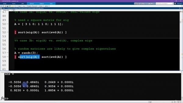 148. Relation between singular values and eigenvalues