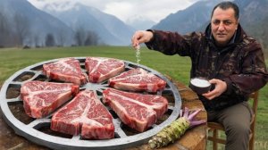 Острейшие стейки на косточке с васаби и соусом якинику.