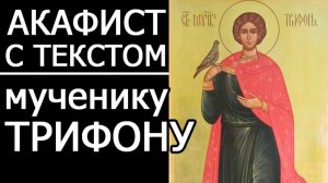АКАФИСТ МУЧЕНИКУ ТРИФОНУ