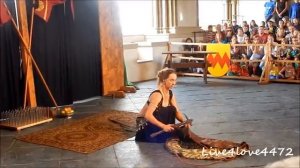 woman dances on glass Festival Médiéval 2013 Vianden