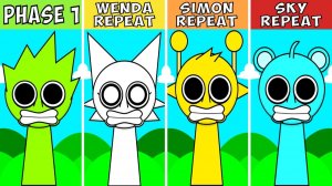 INCREDIBOX SPRUNKI: WENDA, SIMON, SKY 🔁 ПОВТОР ПОСЛЕ ФАЗЫ 1! 💊👨🎤🌌