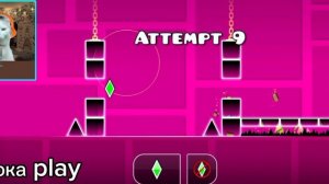 Мурка играет в geometry dash! напишите во что ещё поиграть