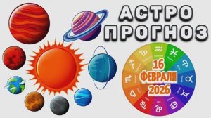 "АСТРОПРОГНОЗ на 16 ФЕВРАЛЯ 2026 года"!!!