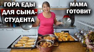 ГОРА ЕДЫ ДЛЯ СЫНА - СТУДЕНТА! МАМА ГОТОВИТ котлеты и пирожки. Сын уезжает в Стамбул #рецепты