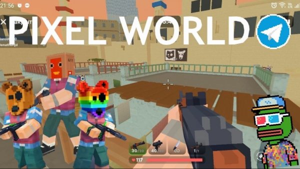 Pixel World - Лучшая Игра в Телеграм!!!))