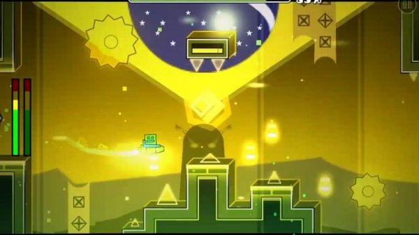 PONK!!!!! ГД Прохождение уровня с тремя серебристыми монетами! Geometry dash 2.2.G.G.G!