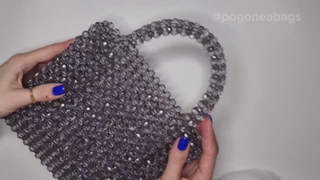 Мастер класс часть 2, ручка из 3х граней от полотна сумки,. Сумки из бусин POGONEABAGS