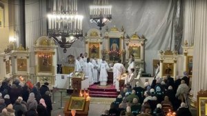 14.02.2026. Ранняя Литургия. СВЯТО-ТРОИЦКАЯ АЛЕКСАНДРО-НЕВСКАЯ ЛАВРА, Троицкий собор.